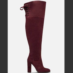 Maelynn over The Knee Heeled Boot WIDE CALF 9.5